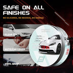 Car Wax for Light & Metallic Cars | White, Silver, Pearl | Anti-Yellowing Carnauba | 90° Water Beading & UV Shield