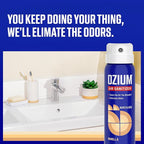 Ozium 3.5 Oz. Air Sanitizer & Odor Eliminator for Homes, Cars, Offices and More, Vanilla Scent, 2 Pack