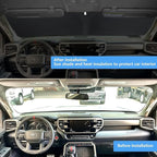Car Windshield Sun Shade Custom Fit 2010-2026 Dodge RAM 1500 2500 3500 Truck Accessories Sunshade Foldable Sun Visor Protector Front Window Cover Fits 2Dr RegularCab, 4Dr QuadCab, CrewCab, MegaCab
