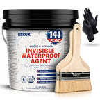 Transparent Waterproof Sealant, 141 Oz Transparent Waterproof Coating for Roof Repair, Walls, Window, Bathroom, Kitchen, Water-Based Clear Sealant, Indoor & Outdoor Invisible Waterproof Agent