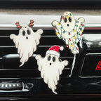 Halloween Ghost Car Diffuser Vent Clip - Cute Interior Decor for Women (3 Pcs)
