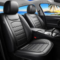 CX-5 Car Seat Covers Custom Fit for Mazda CX-5 2013-2025 2026, Full Coverage Leather Waterproof Breathable Seat Covers, Automotive Seat Protectors, Airbag Compatible(2 Front Seats, Black)