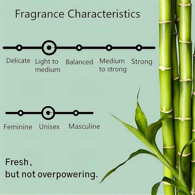 Five-Star Hotel–Inspired Smart Car Air Freshener Refill, 3.4oz (100ml) – Fresh Green Bamboo Scent, Alcohol-Free, No Harmful Additives, Subtle & Refreshing Car Fragrance