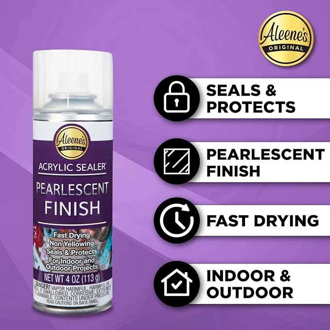 Aleene's Acrylic Spray Sealer Finish Varitey Pack 4 oz. 3 Pack - Gloss, Matte, Pearlescent