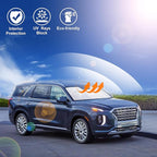 Windshield Sun Shade Compatible with 2020 2021 2022 2023 2024 2025 2026 Hyundai Palisade Accessories Front Sunshade Sun Visor Protector Block Rays Heat