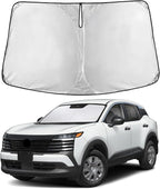EcoNour Windshield Sunshade Compatible for Nissan Kicks 2025 2026, Sun Visor for Front Windshield & Window Sun Shade Cover, UV Heat Blocker & Protector, Car Accessories