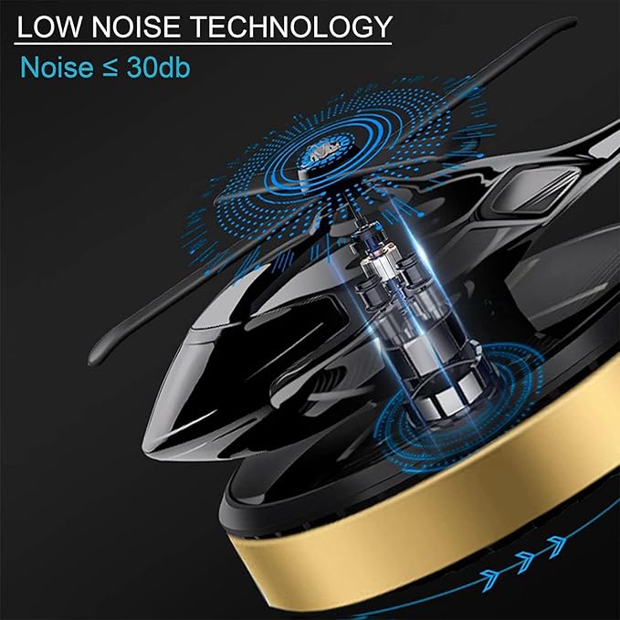 Helicopter Car Air Freshener Rotating Solar Car Freshener Airplane Car Perfume