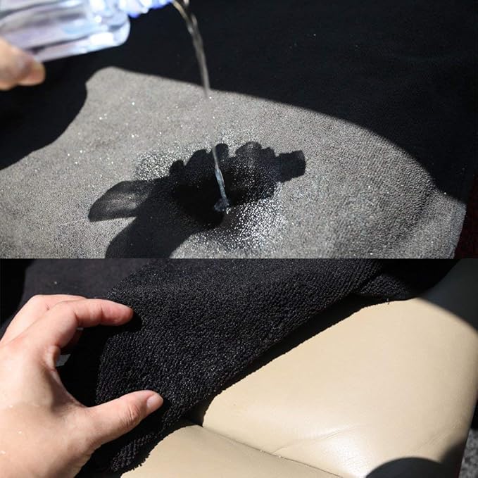 Waterproof Sweating Car Seat Cover for Post Gym Workout, Running, Swimming, Beach and Hiking, Universal Fit Non-Slip Towel Bucket Seat Protector for Cars SUV Trucks, Machine Washable (Grey)
