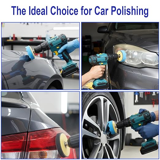 137Pcs 3 Inch Sanding Disc Polishing Kit, Headlight Restoration Kit, 60-10000 Grit Wet Dry Hook & Loop Sandpapers, Wool Sponge Polishing Pads for Drill Rotary Tools Car Wood Metal Resin Glass