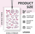 Lacama Beachy Christian Car Air Freshener 3Pcs, Pink Coastal Whale Shell Conch Cross Bible Verse Cars Scents Air Freshener for Women Girls Gifts, Beach Car Accessories Interior Mirror Decor Hanging