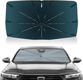 Autorder Windshield Sun Shade Umbrella for 2023-2026 Honda Accord Accessories,Upgraded Ice Crystal Material,Easy Setup Umbrella Sunshade for Car Windshield,100% Sun Blocking