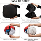 Car Windshield Sun Shade, Funny Car Eyes Sun Visor Wear-Resistant Black Tape, Foldable 63.7" L x 32" W