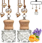 Eco-Friendly Car Air Freshener Diffuser, Hanging Car Diffuser 2-Pack, Natural Essential Oil Car Perfume, Long Lasting Scent for Auto & Home | Cologne