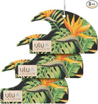 ulu Lagoon Hanging Car Air Freshener | Tropical Beach Coconut Surf Wax Scent Mini Wave | Long Lasting Car Freshener, Closet and Beyond | Made In USA | 3 Pack (Birds of Paradise)
