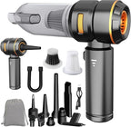 Handheld Car Vacuum Cordless, 22000PA Strong Suction Mini Vacuum Cleaner with Brushless Motor, 4-in-1 Portable Vacuum for Car Detailing, Home, Office & Travel, Black Golden