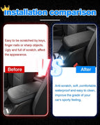 Autorder Center Console Cover for 2015-2022 Chevrolet Chevy Colorado/GMC Canyon Accessories Armrest Cover Anti-Scratch Middle Console Pad Leather Armrest Protector