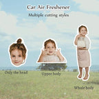 6pcs Custom Air Fresheners with Picture, Custom Air Fresheners, Personalized Double Sided Photo Air Freshener, Personalized Air Freshener for Car Wardrobe Bathroom Hanging Ornaments