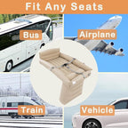 Toddler Travel Bed, Inflatable Airplane Bed for Kids with Side Rails, Pump, Safety Belt, Repair Kit & Carry Bag, Family Travel Essentials for Airplane, Train, Bus, Car