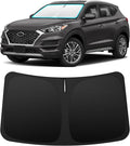 INSAUTO Custom Fit Windshield Sun Shade Accessories for Hyundai Tucson 2016-2021, Foldable Front Window Sunshade, UV & Heat Reflector, Keeps Interior Cool, Includes Storage Bag