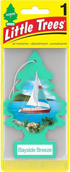 24 Pack Little Trees U1P17121 Car Air Freshener Bayside Breeze Scent - Single Tree per Package