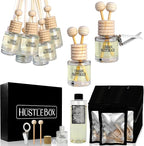 Smoked Vanilla Hanging Car Air Freshener and Essential Oil Diffusers with Vent Clips - 25-Pack Automobile Aromatherapy Diffuser Bottles - Kit Ideal for Resale, Gifts & Party Favors