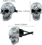 Skull Car Air Fresheners Cute Cool Funny Air Conditioning Vent Perfume Diffuser Decoration Interior Car Accessories 2 pcs
