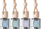 CE Craft Hanging Car Air Freshener – Fragrance Oil Diffuser with Essential Oils – Long-Lasting Aromatherapy Scents for Automobiles – 4 Pack, Clean