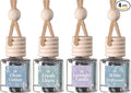 CE Craft Hanging Car Air Freshener – Fragrance Oil Diffuser with Essential Oils – Long-Lasting Aromatherapy Scents for Automobiles – 4 Pack, Clean