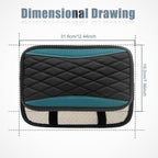 Car Center Console Cover, Universal Leather Waterproof Armrest Seat Box Cover Protector, Comfortable Car Decor Accessories Fit for Most Cars, Vehicles, SUVs-gem green