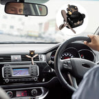 LUTER Bear Air Vent Clip, Bear Car Air Freshener Cute Car Diffuser Rotating Decorations Interior Aesthetic Car Air Freshener Propeller Vent Clip for Women Men