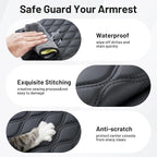 Autorder Center Console Cover for 2018-2024 BMW X3/BMW X4 2019-2025, Accessories Armrest Cushion Cover Nappa Leather Middle Console Covers X3 Console Cushion Pad Anti-Scratch