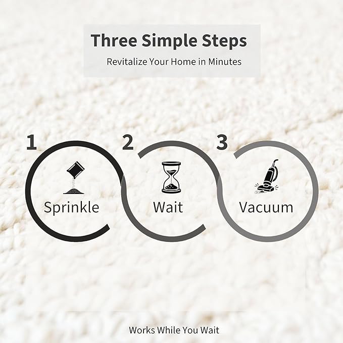 Lapew Luxe Carpet Deodorizer Powder - Pet Safe Freshener for Vacuuming | Scented Odor Eliminator for Home | 36 oz