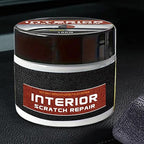 Dashboard Scratch Repair Kit Car Interior Scratch Remover 100g Dashboard Restorer Interior with Sponge Car Parts Refurbish Wax for Minor Scratches Repair, Safe for All Vehicles
