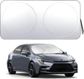 Windshield Sun Shade Car Window Shade UV Reflector Keeps Vehicle Cool Folding Sun Visor Heat and Sun Reflector (Standard 59 x 31.5 inches)