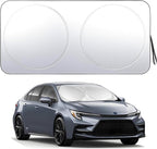 Windshield Sun Shade Car Window Shade UV Reflector Keeps Vehicle Cool Folding Sun Visor Heat and Sun Reflector (Standard 59 x 31.5 inches)