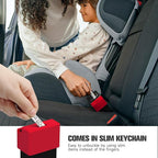 Morlike Silicone Seatbelt Secure Buckle Safety Cover Lock | Keep Children Safe in Car Seat and Prevent Kids from Accidentally Unbuckling | Buckle Guard Fits Almost Vehicles (red,2PACK)