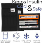 FRIO Cooling Wallet - Insulin Cooler for 45+ Hours of Stress Free On The Go - Black - Large