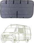 VanEssential Insulated Magnetic Blackout Window Cover Designed for Mercedes-Benz NCV3 & VS30 Crew Window with Bare Metal Window Frame ONLY (Van Years 2007 to Current Model) - Charcoal Gray