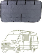 VanEssential Insulated Magnetic Blackout Window Cover Designed for Mercedes-Benz NCV3 & VS30 Crew Window with Bare Metal Window Frame ONLY (Van Years 2007 to Current Model) - Charcoal Gray