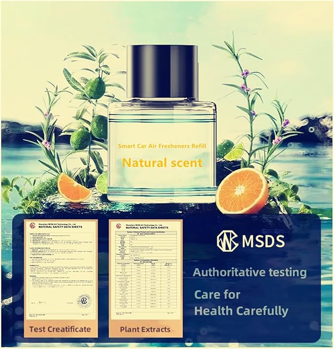 50ML Smart Car Air Fresheners Refill JK577/579 Dedicated Perfume Refill Car Diffuser Refill Can be Used for 3-5Months Made with Natural Plant Extracts (Gardenia fragrance)
