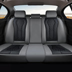 Coverado Car Seat Covers, Back Car Seat Cover, 3-Pieces Leather Seat Cover, Luxury Car Seat Cushion, Luxury Seat Cover Seat Protector Universal Most Cars Trucks SUV