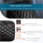 Car Center Console Cushion Pad, Universal Leather Waterproof Armrest Seat Box Cover, Comfortable Auto Armrest Cover Protector, Car Interior Decor Accessories for Most Vehicles (Black)
