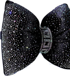 Bow Neck Support Pillow for Driving Seat Travel Head Rest Sparkly Bling Car Accessories Sparkly Rhinestone Headrest Black 2pcs for Women Men