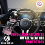DONKEYPRO Polishing Cleaner, Car Interior Cleaner - Cleans & Protects Plastic, Vinyl, Leather Seats, Rubber, Dash, Trim - UV Guard, Anti-Aging, Exterior & Interior Detailer Spray (2 x 15oz)