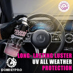 Donkeypro Polishing Cleaner, Car Interior Cleaner - Restores & Protects Plastic, Vinyl, Leather Seats, Dashboard - UV Guard, Anti-Aging, Interior Detailer Spray with Iron Can - 15 Fl Oz
