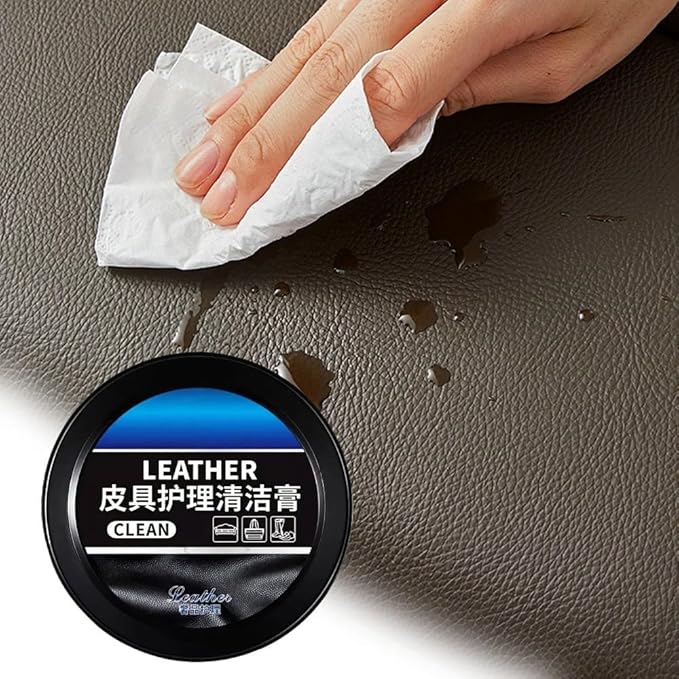 Leader Cleaning And Care Cream & Cleaning Paste For Leather Care, Leather Repair Kit Car,Automotive Interior Leather Cleaning Cream, Car Leather Conditioner Oil Paste (1Pcs)