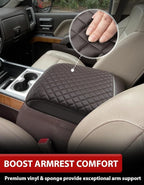 KBH Center Console Armrest Cover for 2014-2018 Chevy Silverado & GMC Sierra, 2015-2020 Tahoe & Suburban & Yukon, Floor Console Bucket Seat, Interior Accessories, Dark Brown