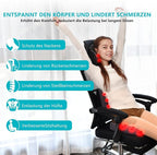 FLORICH 3 PCS Seat Cushion for Carseat Lumbar Support Pillow Car Neck Headrest Pillows Memory Foam Gel Memory Foam Massage Point Seat Pads Pressure Relief Back Cushion for Office Chair(Light Grey)