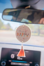 Karma, Shaped Air Fresheners, Essential Oil Diffuser for Cars, Home & Office - Colorful Decorative Hanging Air Freshener with Tassel, Cherries