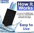 FRIO Cooling Wallet - Insulin Cooler for 45+ Hours of Stress Free On The Go - Black - Duo